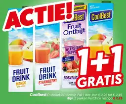 Dekamarkt Coolbest Fruitdrink of -ontbijt aanbieding