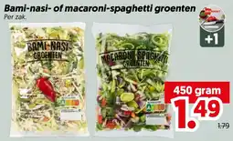 Dekamarkt Bami-nasi- of macaroni-spaghetti groenten aanbieding