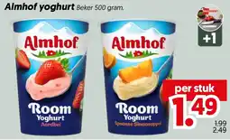 Dekamarkt Almhof yoghurt aanbieding