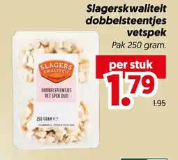 Dekamarkt Slagerskwaliteit dobbelsteentjes vetspek aanbieding