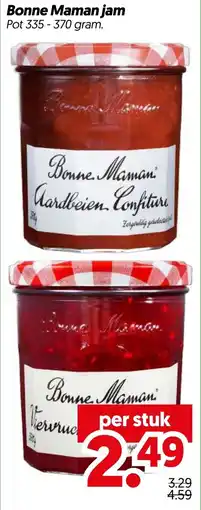 Dekamarkt Bonne Maman jam aanbieding