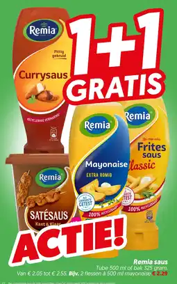 Dekamarkt Remia saus aanbieding