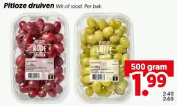Dekamarkt Pitloze druiven aanbieding