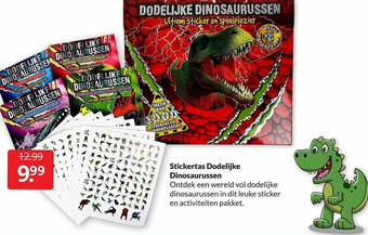 Boekenvoordeel Stickertas Dodelijke Dinosaurussen aanbieding