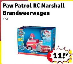 Kruidvat Paw Patrol RC Marshall Brandweerwagen aanbieding