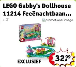 Kruidvat LEGO Gabby's Dollhouse 11214 Feeënachtbaan en Theekransje aanbieding