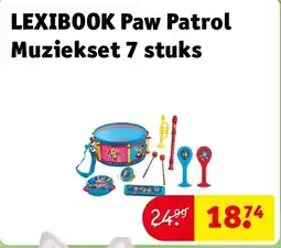 Kruidvat LEXIBOOK Paw Patrol Muziekset 7 stuks aanbieding