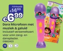 Dreamland Dora Microfoon met muziek & geluid aanbieding