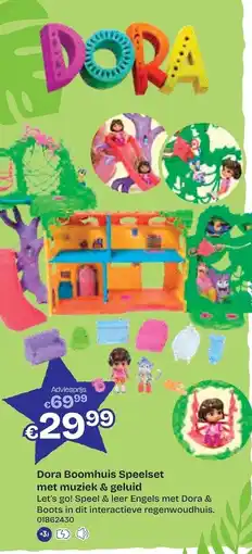Dreamland Dora boomhuis speelset met muziek & geluid aanbieding