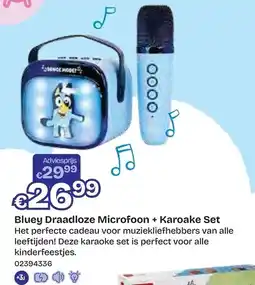 Dreamland Bluey Draadloze Microfoon + Karaoke Set aanbieding