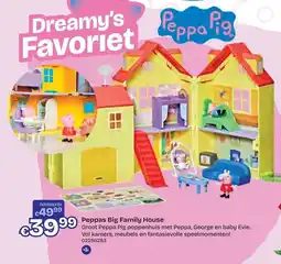 Dreamland Peppa Pig Peppas Big Family House aanbieding