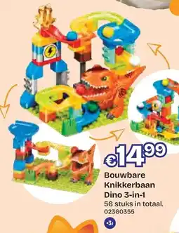 Dreamland Bouwbare Knikkerbaan Dino 3-in-1 aanbieding