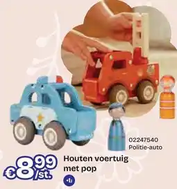 Dreamland Houten voertuig met pop aanbieding