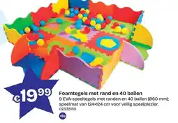 Dreamland Foamtegels met rand en 40 ballen aanbieding