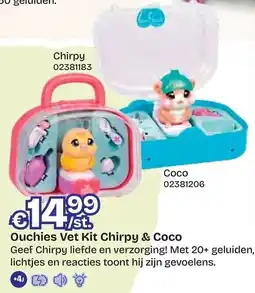 Dreamland Ouchies Vet Kit Chirpy & Coco aanbieding