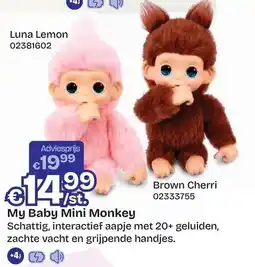 Dreamland My Baby Mini Monkey aanbieding