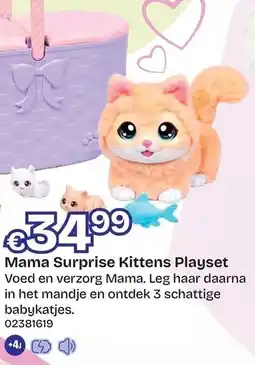 Dreamland Mama Surprise Kittens Playset aanbieding