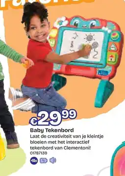 Dreamland Clementoni Baby Tekenbord aanbieding