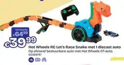 Dreamland Hot Wheels RC Let's Race Snake met 1 diecast auto aanbieding