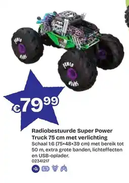 Dreamland Radiobestuurde Super Power Truck aanbieding