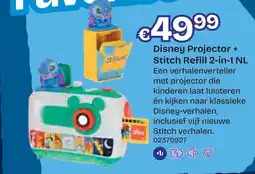 Dreamland Disney Projector + Stitch Refill 2-in-1 NL aanbieding