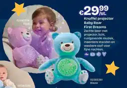 Dreamland Knuffel projector baby bear first dreams aanbieding