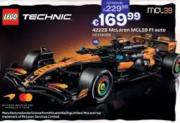 Dreamland LEGO technic mclaren MCL39 F1 auto aanbieding