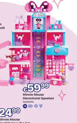 Dreamland Minnie Mouse Dierenhotel Speelset aanbieding