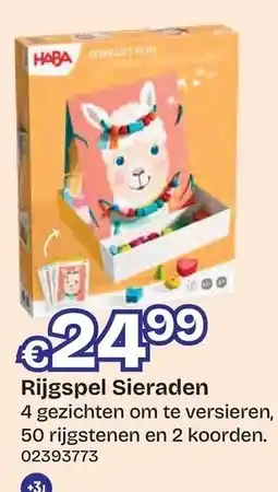 Dreamland HABA Rijgspel Sieraden aanbieding
