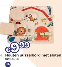 Dreamland Houten puzzelbord met sloten aanbieding