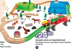 Dreamland Houten trein en boerderij set aanbieding