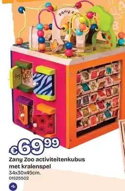 Dreamland Zany Zoo activiteitenkubus met kralenspel aanbieding