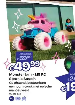 Dreamland Monster Jam Sparkle Smash aanbieding