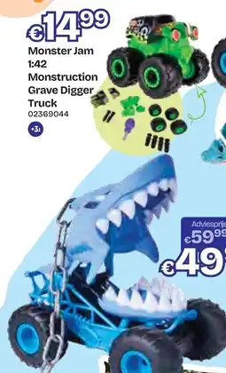 Dreamland Monster Jam Monstruction Grave Digger Truck aanbieding