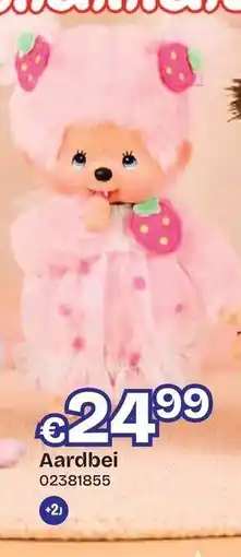Dreamland Monchhichi Aardbei aanbieding