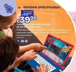 Dreamland Tweetalige educatieve laptop NL/FR 82 activiteiten aanbieding