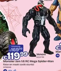 Dreamland Venom Monster Jam 1:6 RC Mega Spider-Man aanbieding