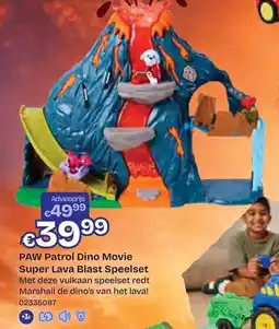 Dreamland PAW Patrol Dino Movie Super Lava Blast Speelset aanbieding