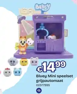 Dreamland Bluey Mini speelset grijpautomaat aanbieding