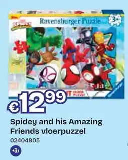Dreamland Ravensburger Puzzle Spidey and his Amazing Friends vloerpuzzel aanbieding