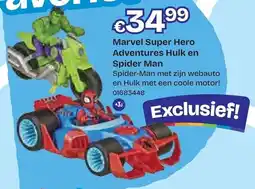 Dreamland Marvel Super Hero Adventures Hulk en Spider Man aanbieding