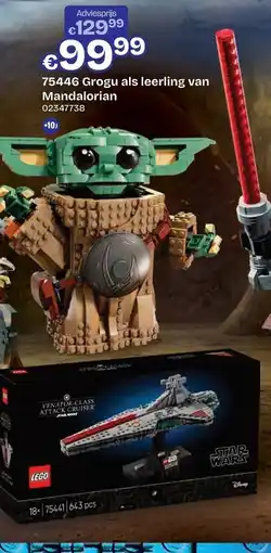 Dreamland lego 75446 grogu als leerling van mandalorian aanbieding