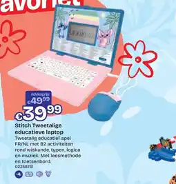 Dreamland Stitch Tweetalige educatieve laptop aanbieding