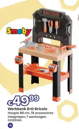 Dreamland Smoby Werkbank B+D Bricolo aanbieding