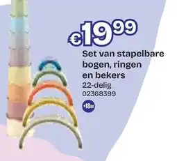 Dreamland Set van stapelbare bogen, ringen en bekers aanbieding