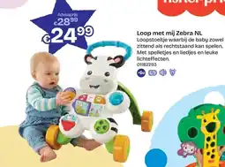 Dreamland Fisher price Loop met mij Zebra NL aanbieding