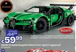Dreamland lego 42241 groene bugatti chiron pur sport hypercar aanbieding