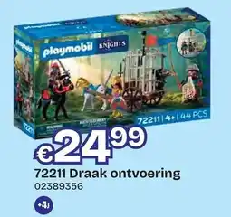Dreamland Playmobil Knights 72211 Draak ontvoering aanbieding