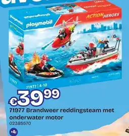 Dreamland playmobil brandweer reddingsteam met onderwater motor aanbieding
