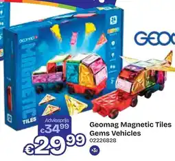 Dreamland Geomag Magnetic Tiles Gems Vehicles aanbieding